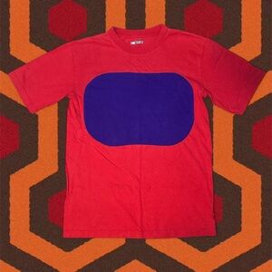 VINTAGE 00s NASCAR Red & Purple Race Car Driver Goggles Graphic Tee — MEDIUM